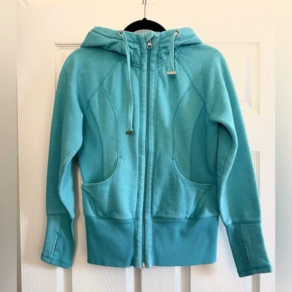 Zella Teal Hoodie Sweatshirt - Picture 1 of 7